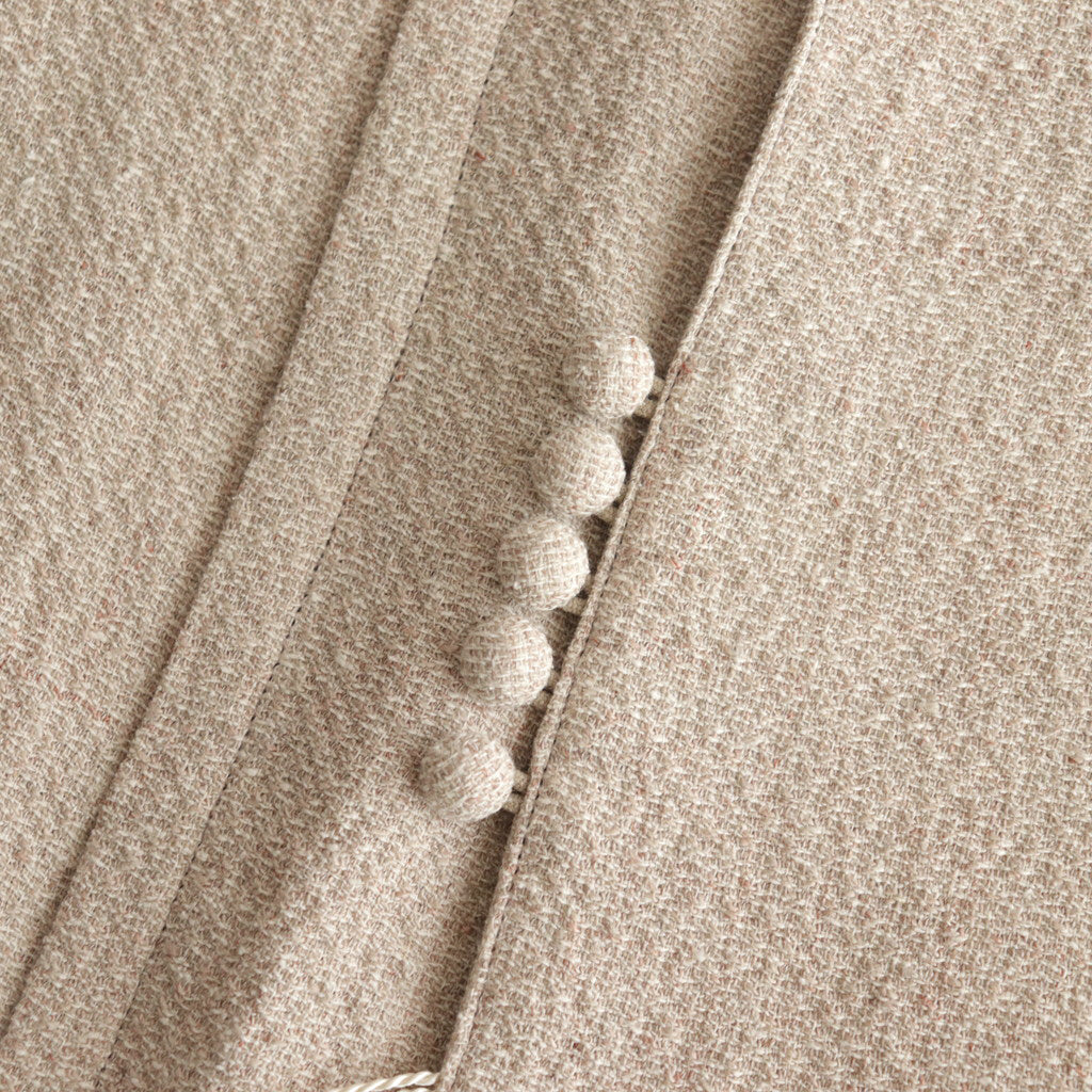 陽射しの影 sleeveless tablier robe #beige [TLF-124-sk005-lst]