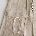 陽射しの影 sleeveless tablier robe #beige [TLF-124-sk005-lst]