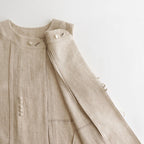 陽射しの影 sleeveless tablier robe #beige [TLF-124-sk005-lst]