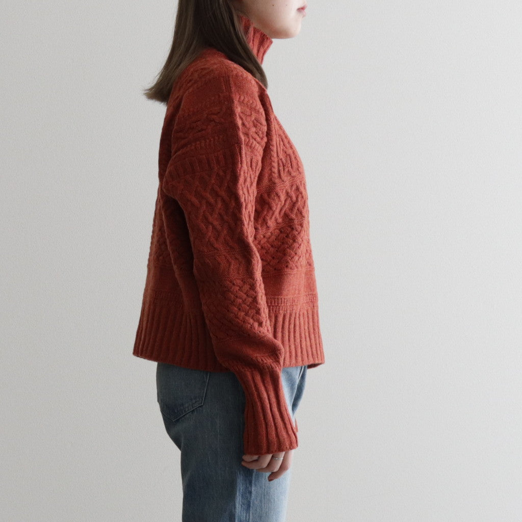 Cable sweater #Red [232809]