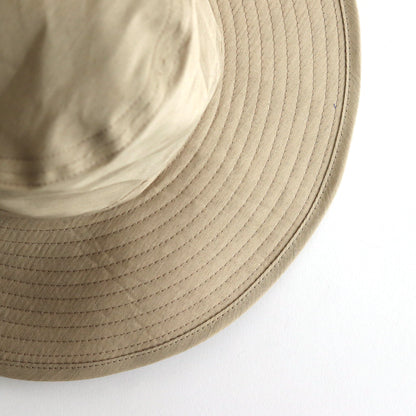 LINEN TAFFETA ADVENTURE HAT #beige [no.6800]