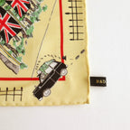 WHERE IS MY DOG? ​​PANEL SILK SCALF #CUSTARD [no.6488]