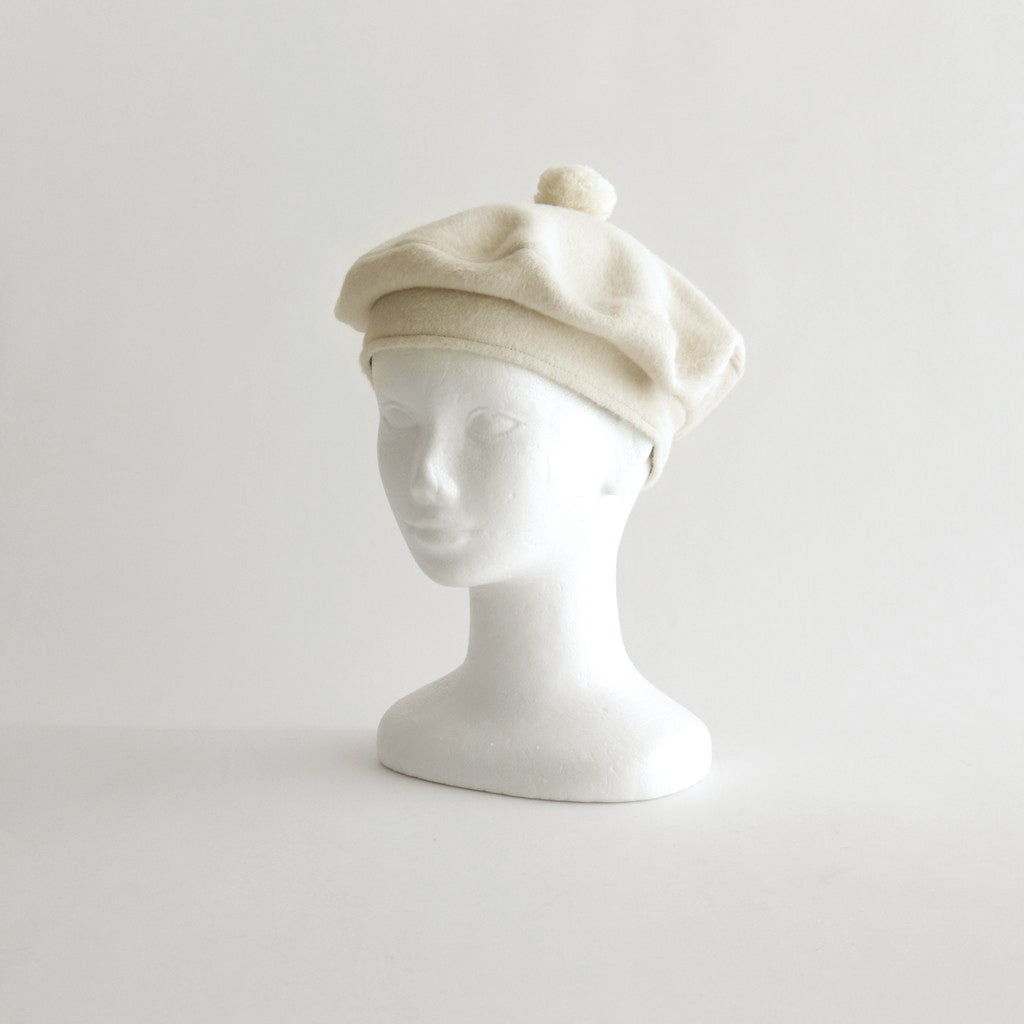 ANGOLA BERET #OFF WHITE [no.6384]