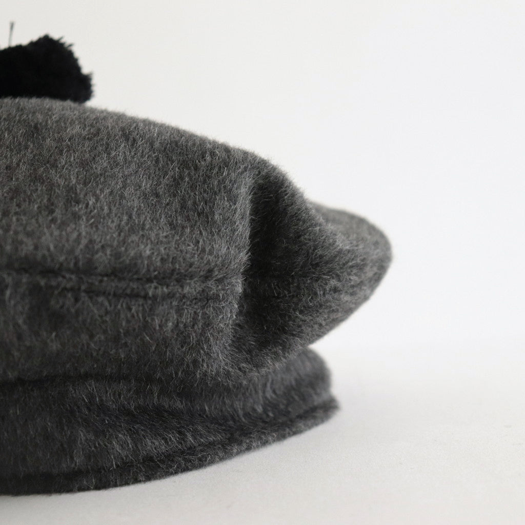 ANGOLA BERET #CHARCOAL [no.6384]