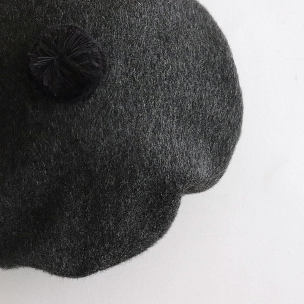 ANGOLA BERET #CHARCOAL [no.6384]