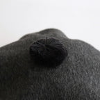ANGOLA BERET #CHARCOAL [no.6384]