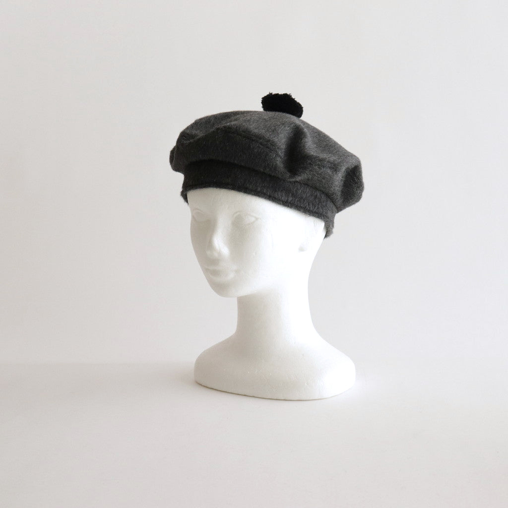 ANGOLA BERET #CHARCOAL [no.6384]