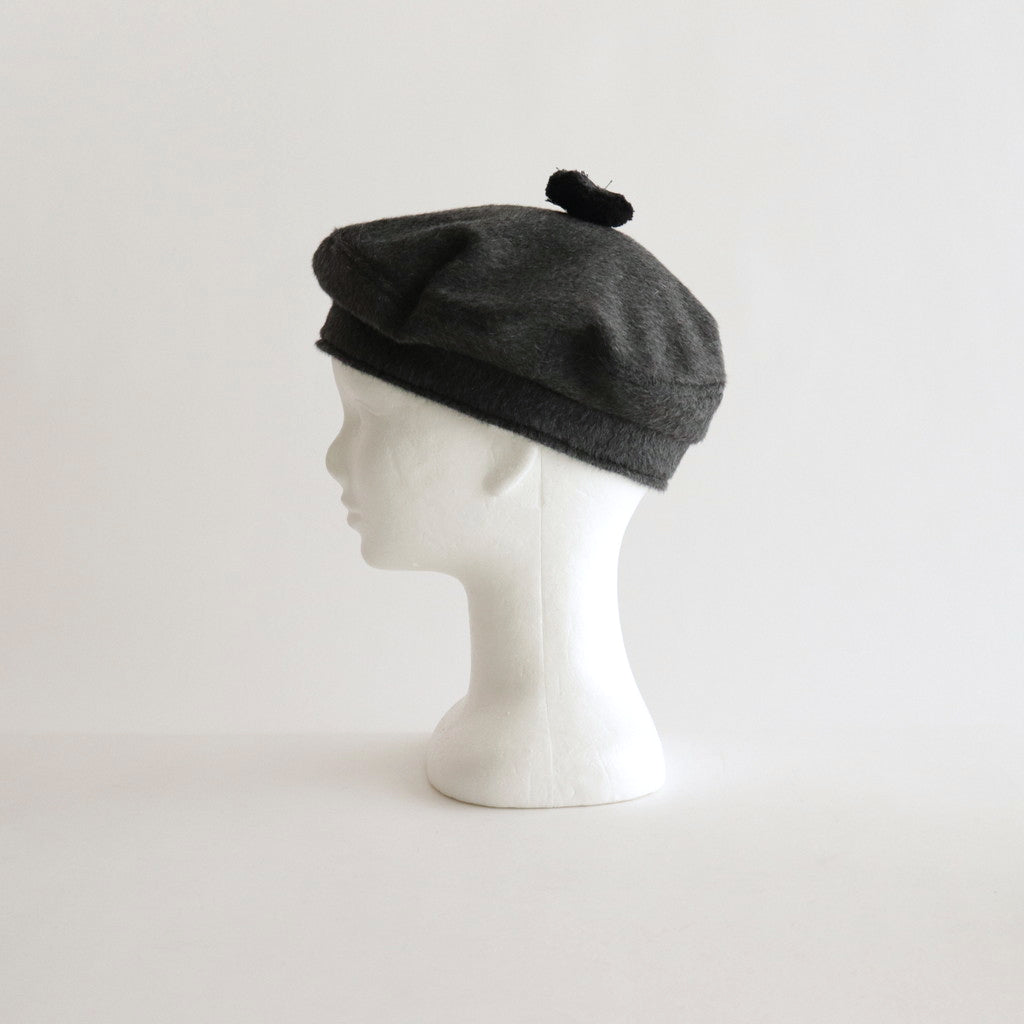 ANGOLA BERET #CHARCOAL [no.6384]