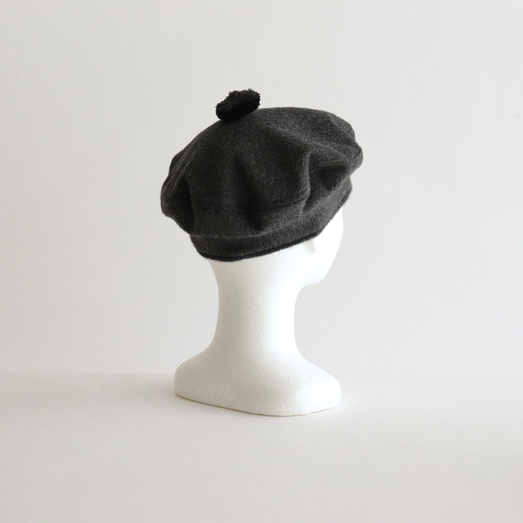 ANGOLA BERET #CHARCOAL [no.6384]