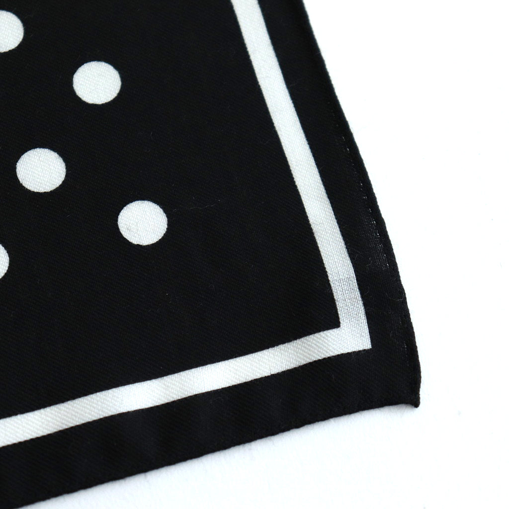 POLKA DOT SCARF #black [no.6877]