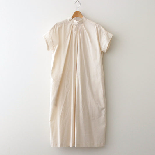 静寂の欠片 half sleeve back open dress #ecru [TLF-224-op015-la]