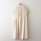 静寂の欠片 half sleeve back open dress #ecru [TLF-224-op015-la]