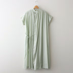 静寂の欠片 half sleeve back open dress #light green [TLF-224-op015-la]