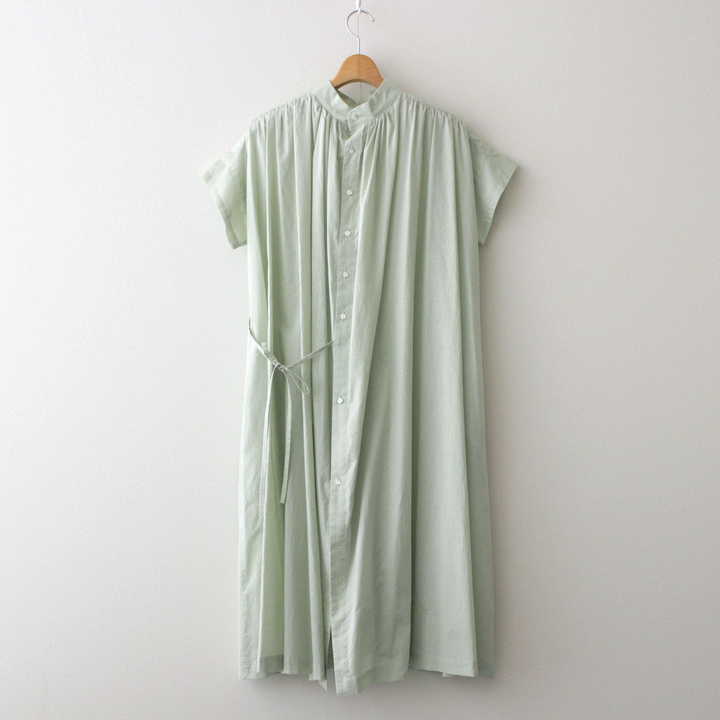 静寂の欠片 half sleeve back open dress #light green [TLF-224-op015-la]