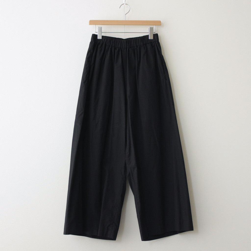 100/2 COTTON BROAD / WIDE GATHER TROUSERS #BALCK [SP1796-6]