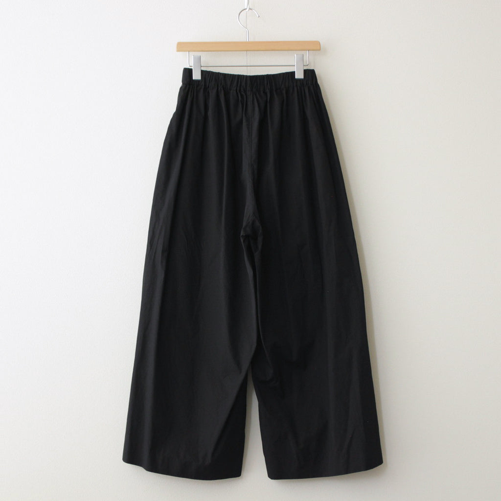 100/2 COTTON BROAD / WIDE GATHER TROUSERS #BALCK [SP1796-6]