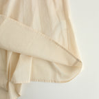 静寂の欠片 half sleeve back open blouse #ecru [TLF-224-sh009-la]