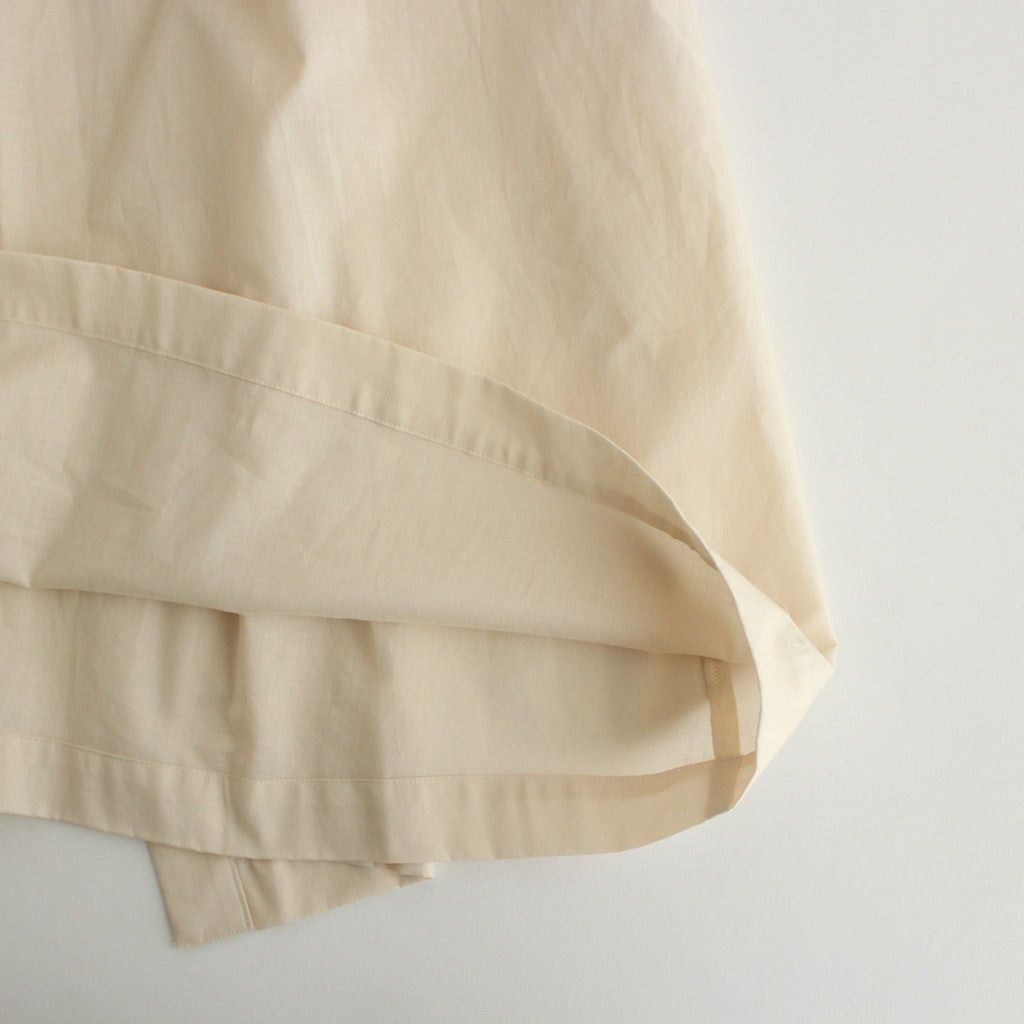 静寂の欠片 half sleeve back open dress #ecru [TLF-224-op015-la]