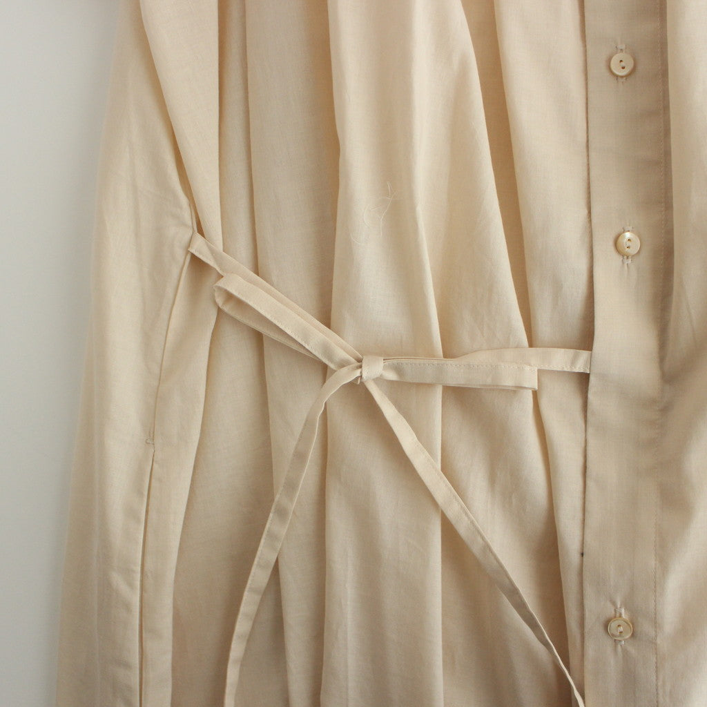 静寂の欠片 half sleeve back open dress #ecru [TLF-224-op015-la]
