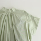 静寂の欠片 half sleeve back open dress #light green [TLF-224-op015-la]