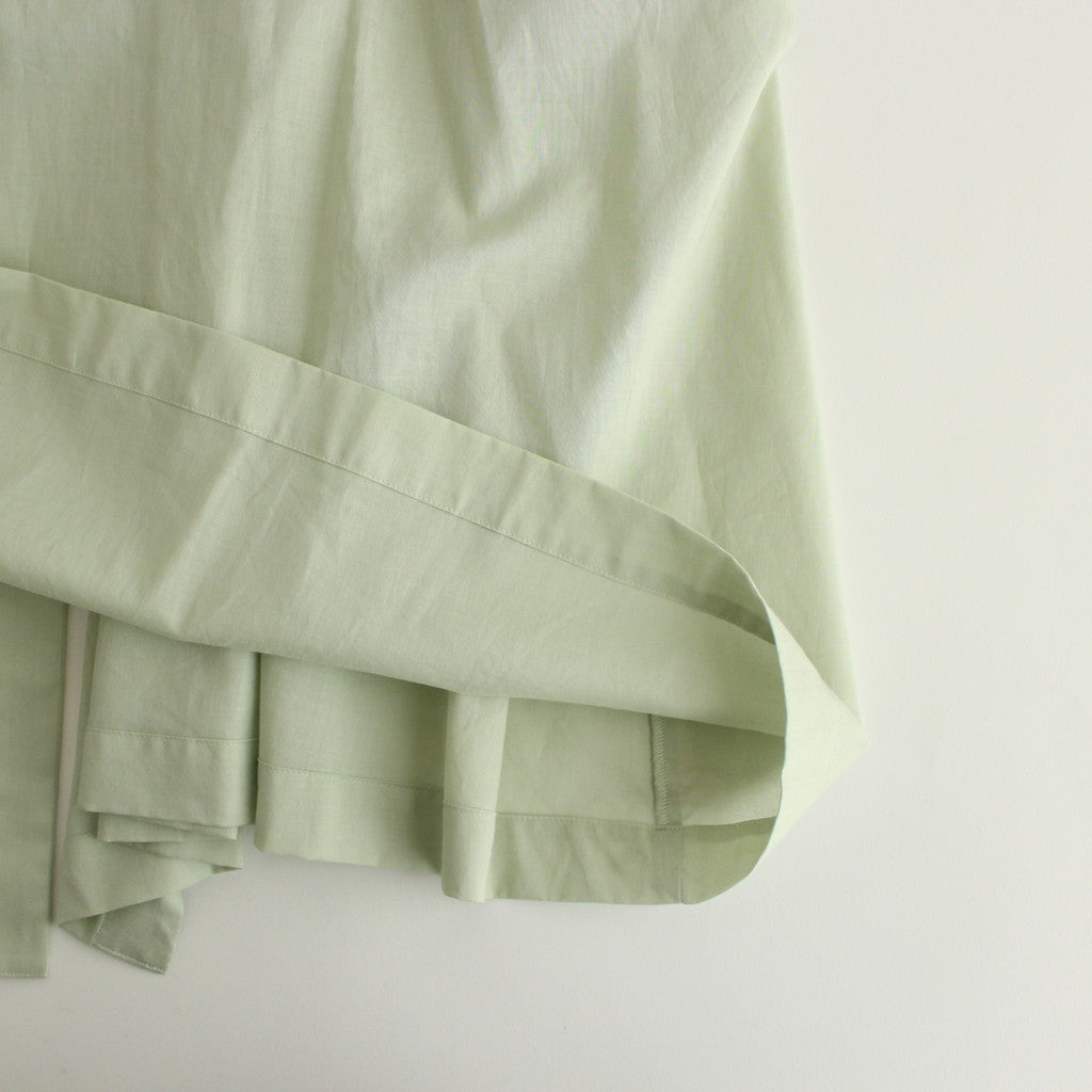 静寂の欠片 half sleeve back open dress #light green [TLF-224-op015-la]