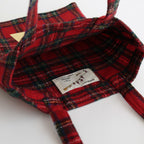 WOOL TARTAN CHECK TOTE BAG #ROYAL STEWART [no.6544]