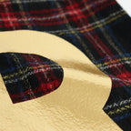 WOOL TARTAN CHECK TOTE BAG #BLACK STEWART [no.6544]
