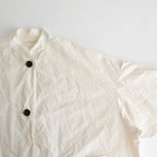 GARMENT DYE OVERSIZE COAT #OFF WHITE [no.6616]