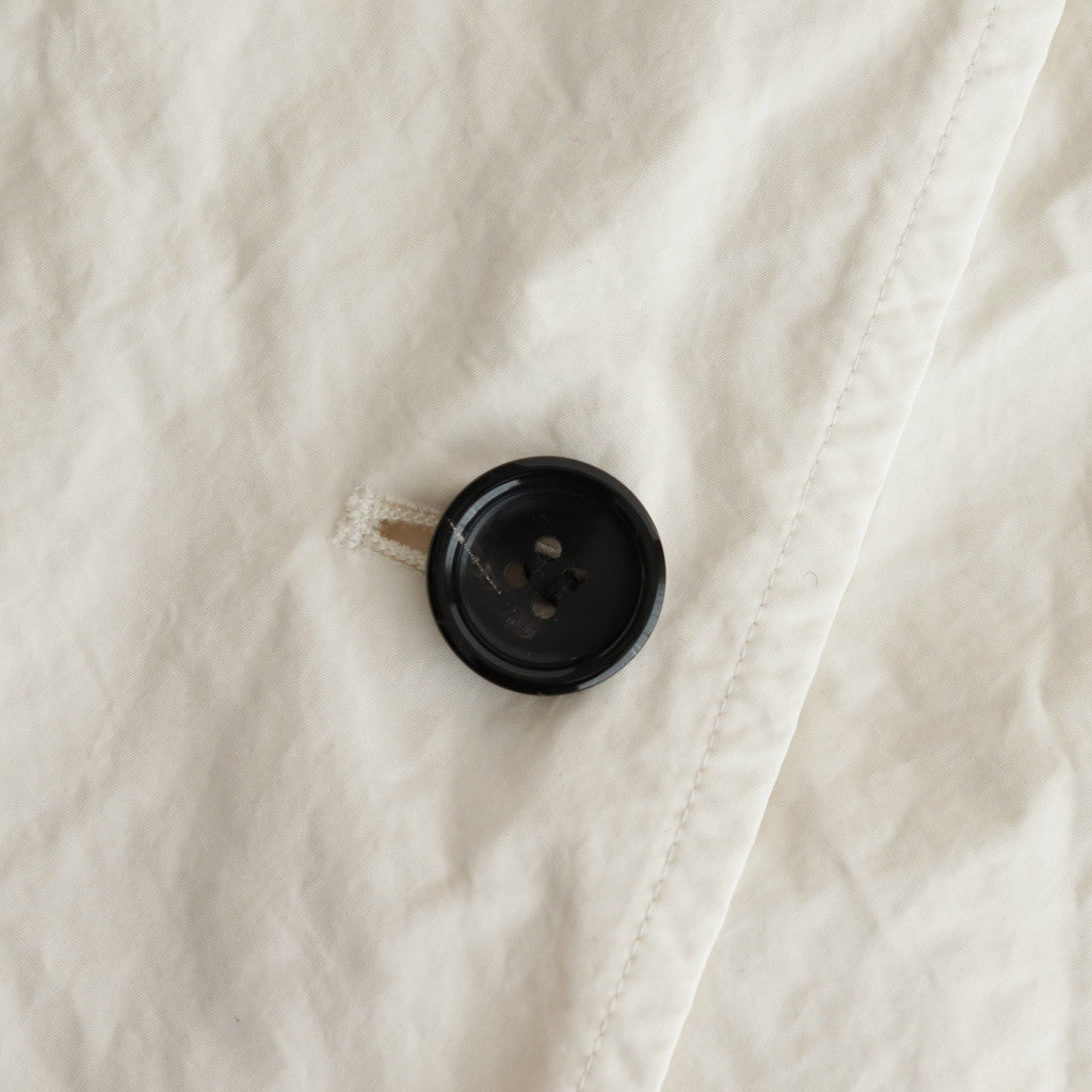 GARMENT DYE OVERSIZE COAT #OFF WHITE [no.6616]