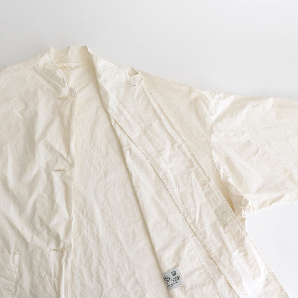 GARMENT DYE OVERSIZE COAT #OFF WHITE [no.6616]