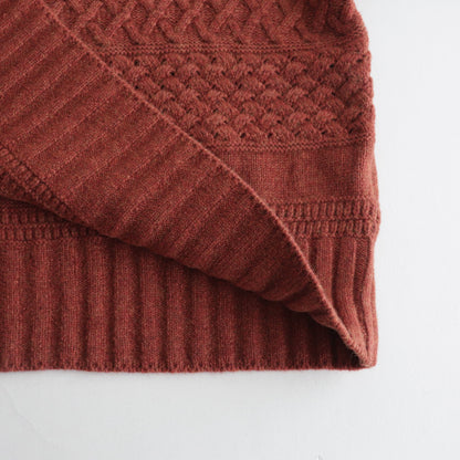 Cable sweater #Red [232809]