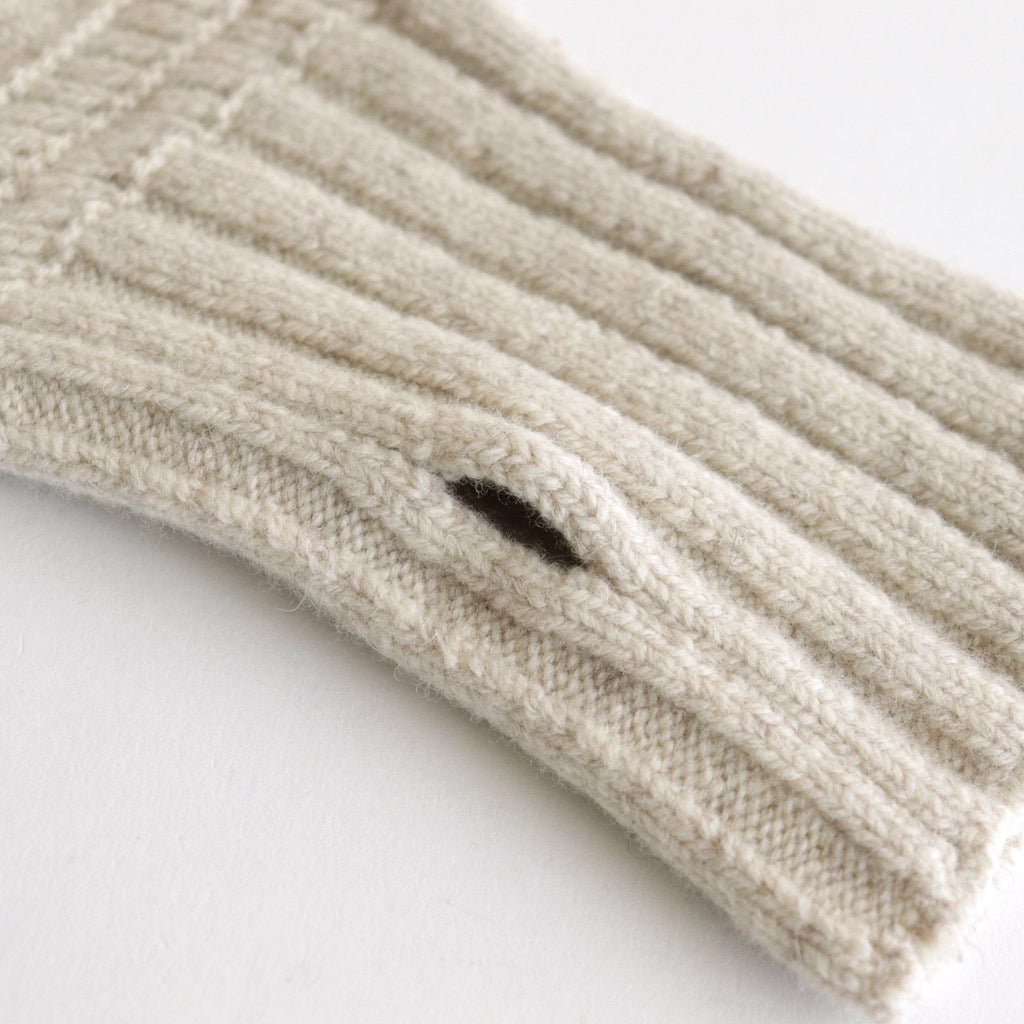 Cable sweater #Off white [232809]