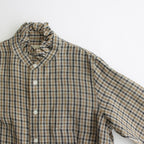 L.G.C.C FRILL COLLAR SHIRT #BROWN [no.6589]