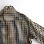 L.G.C.C FRILL COLLAR SHIRT #BROWN [no.6589]