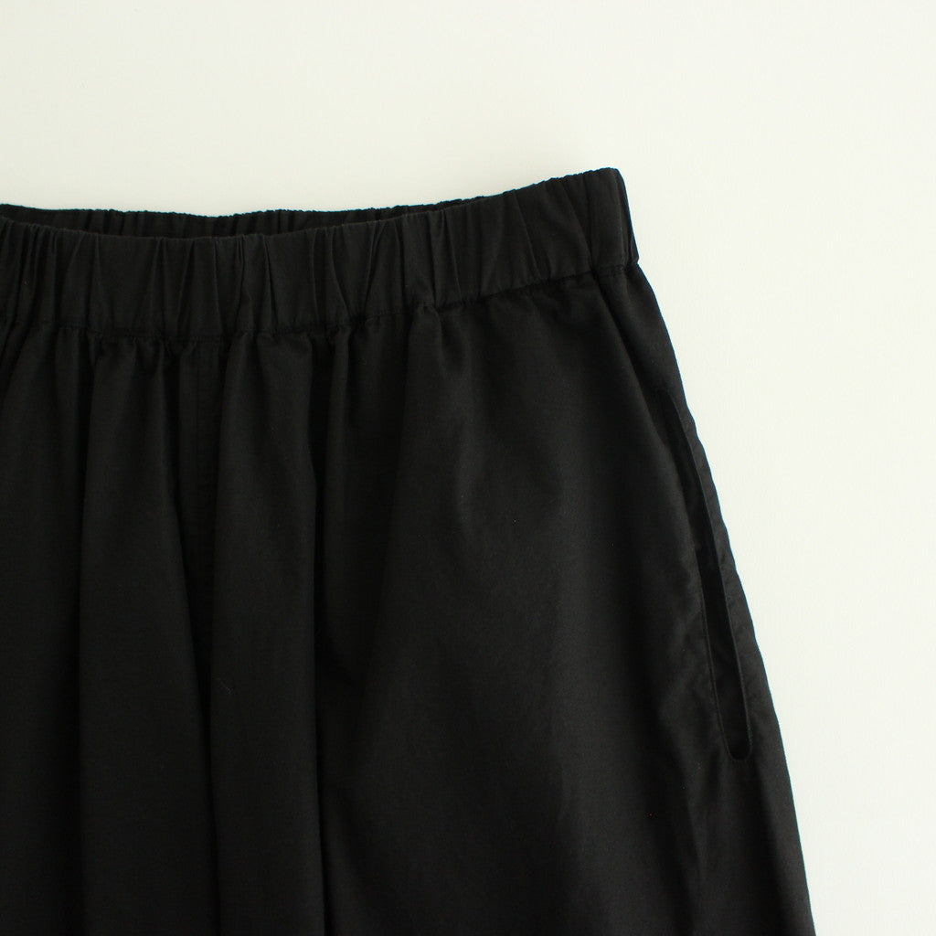 100/2 COTTON BROAD / WIDE GATHER TROUSERS #BALCK [SP1796-6]