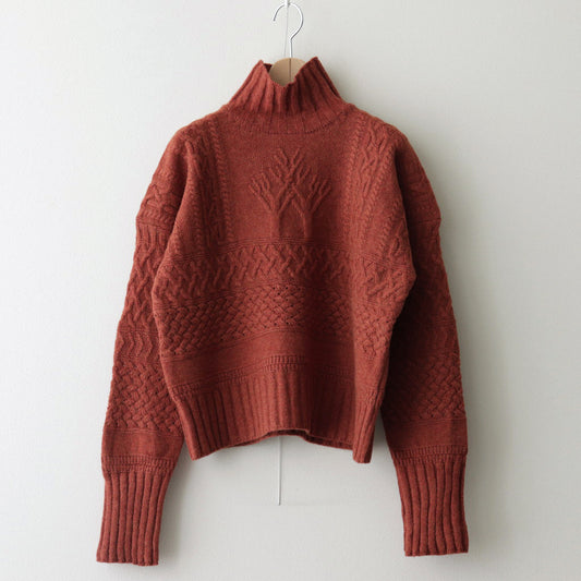 Cable sweater #Red [232809]