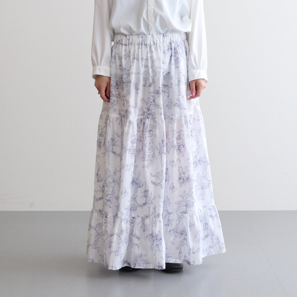 暮れゆく森 PANIER TIERED SKIRT #BLUE [TLF-124-SK001-TJ] _ the last