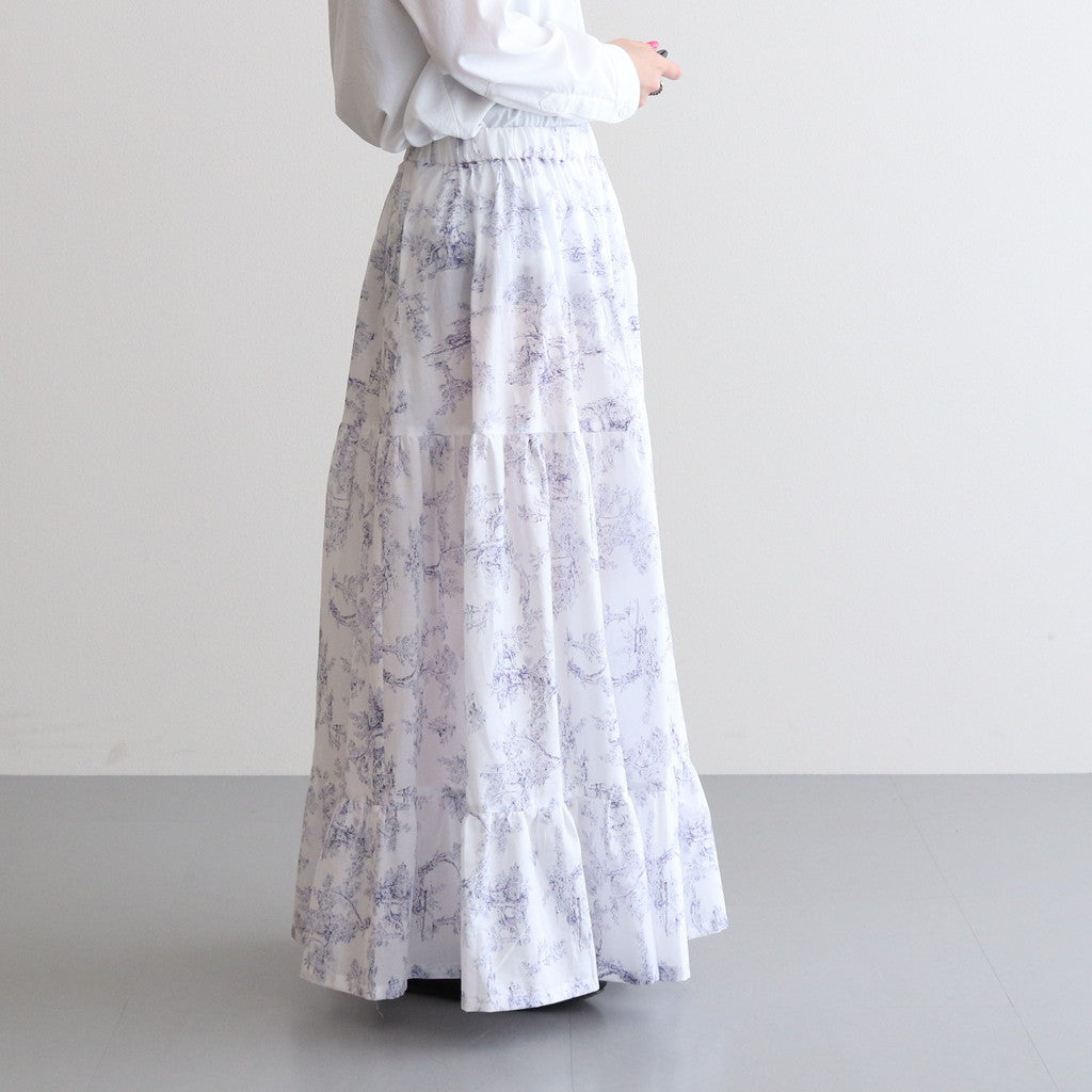 暮れゆく森 PANIER TIERED SKIRT #BLUE [TLF-124-SK001-TJ] _ the last