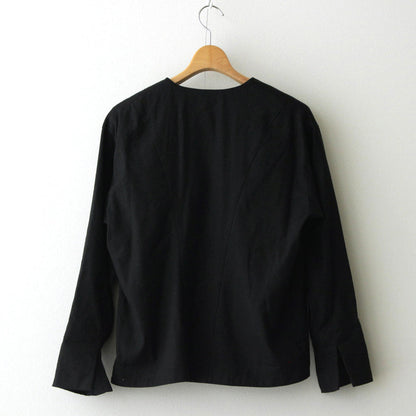 black buttonless jacket #black [TLF-224-jk001-sn]