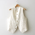 かたる月 logger vest #ecru [TLF-224-ve001-vlw]