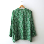 CHARLOTTE BLOUSE #moss green [27-0015s]