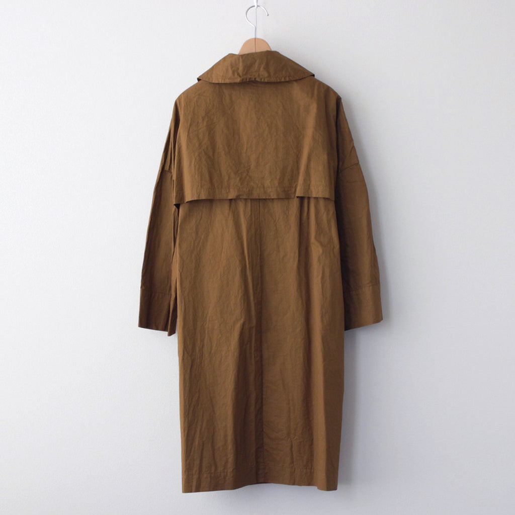 GARMENT DYE UMBRELLA COAT #brown [no.6277]