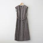 SCOTLAND PEAT CHECK NO SLEEVE DRESS #peat [no.6294]