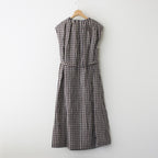 SCOTLAND PEAT CHECK NO SLEEVE DRESS #peat [no.6294]