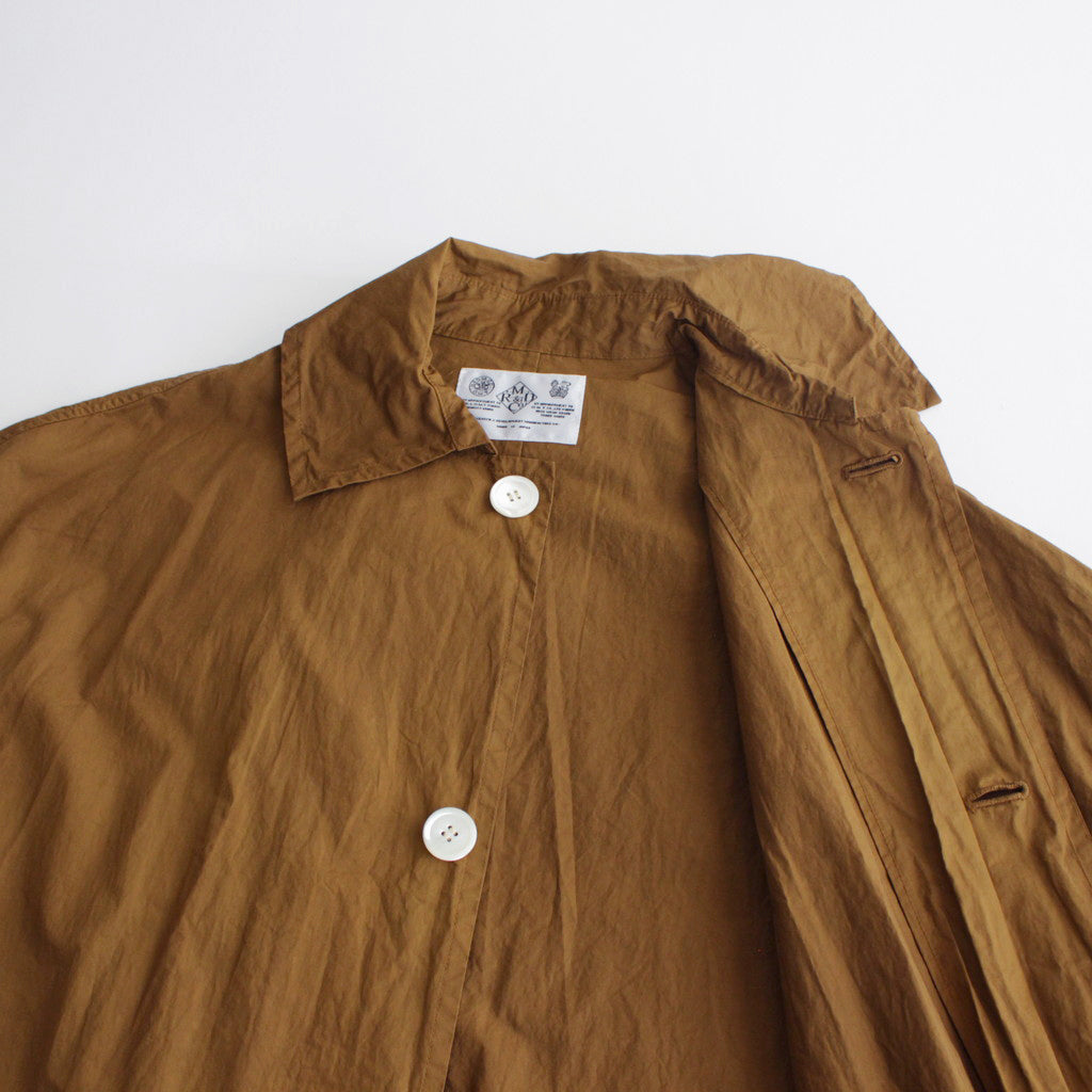 GARMENT DYE UMBRELLA COAT #brown [no.6277]
