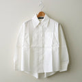 organic cotton bigpocket shirt #white [1456-001]