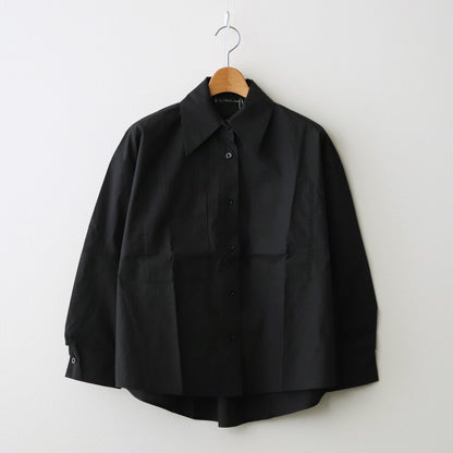 organic cotton bigpocket shirt #black [1456-001]