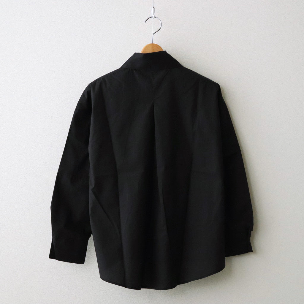 organic cotton bigpocket shirt #black [1456-001]