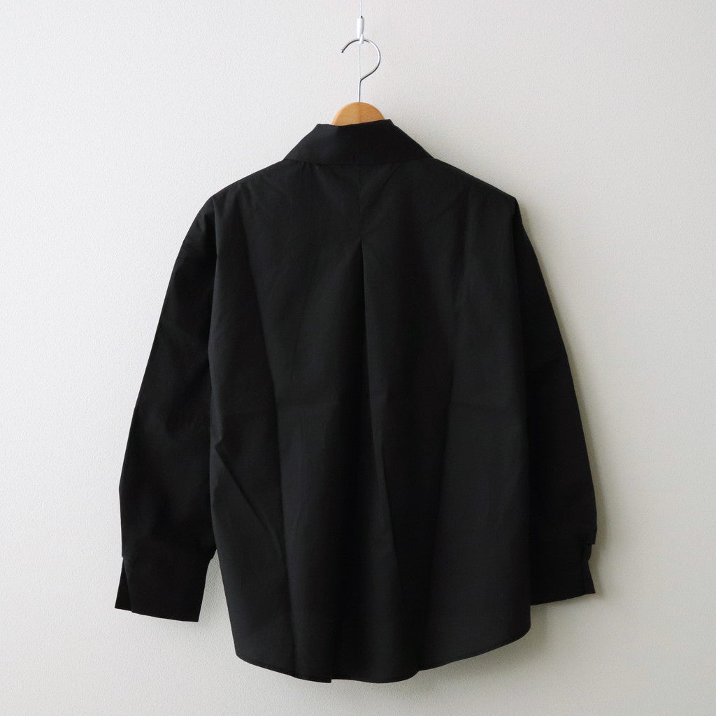 organic cotton bigpocket shirt #black [1456-001]