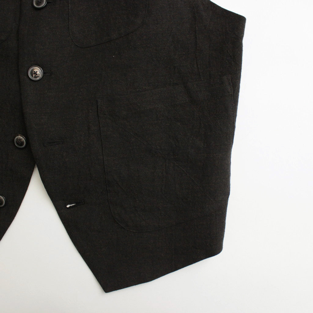 かたる月 logger vest #black [TLF-224-ve001-vlw]